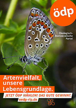 Wahlplakat Artenvielfalt